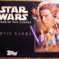 Star Wars Attack of the Clones Movie Topps cards promo brochure, tri-fold, NM/M