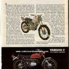 Magazine print ad - Yamaha motorcycle