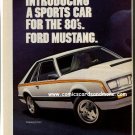 Magazine print ad - 1980 Ford Mustang - 2 pages