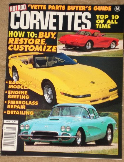 Hot Rod Corvettes magazine 1992 - parts buying guide, buying, customizing