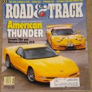 Road & Track magazine June 2001 Chevy Corvette Z06, Acura RSX, Porsche GT2