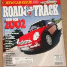 Road & Track magazine October 2001 Mini Cooper, Porsche 911 GT2, Aston Martin Vanquish