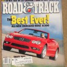 Road & Track magazine March 2002 Mercedes Benz SL500, Audi A4, BMW X5, Infiniti G35