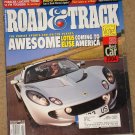 Road & Track magazine November 2003 Lotus Elise, Porsche Cayenne Turbo, Ford GT, Hondo S2000