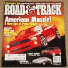 Road & Track magazine February 2003 Ford Mustang concept, Dodge Avenger, Pontiac G6