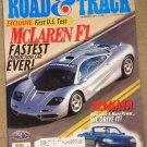 Road & Track magazine December 1997 testing the McLaren F1, Mazda Miata,