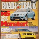 Road & Track magazine December 2004 BMW M5, Ford Mustang GT, Maserati Quattroporte