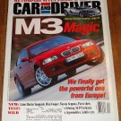 Car & Driver magazine December 2000 BMW M3, Aston Martin Vanquish, Mini Cooper, Toyota Sequoia