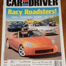 Car & Driver magazine August 2003 Nissan 350Z, Porsche Boxster, Honda S2000, Audi TT
