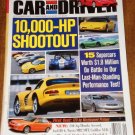 Car & Driver magazine September 2002 10,000HP shootout, Honda Accord, Audi RS 6