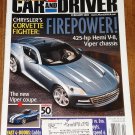 Car & Driver magazine February 2005 Z06 Chevrolet Corvette, Chrysler Firepower, Viper coupe