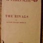 The Rivals by Richard Brinsley Sheridan playbook, dated 1896, acting edition