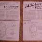 1975 Fundimensions instruction sheets (directions) for Werewolf & Mummy model kits