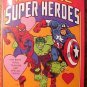 1990 Marvel Super-heroes Valentines - box of 39, never opened, MINT, Hulk, Spider-man, MORE