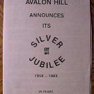1983 Avalon Hill game catalog & Price list, EX condition, wargames, Sci-fi games, etc.