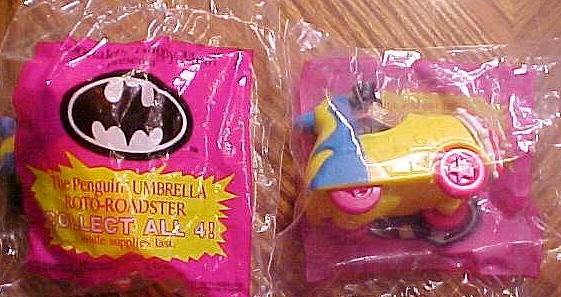 The Penguin Umbrella Roto Roadster 1991 Mcdonalds Happy Meal Toy Mip