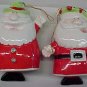 Santa Claus Bells Christmas tree Ornament (or free standing figures), ceramic/porcelain, 4" tall