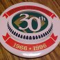 St. Louis Busch Stadium 30th Anniversary metal pin button, 1996, 3" , NM