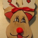 Very odd animal pin - Dog, Reindeer, Moose? What is it? Handpainted, homemade