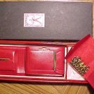 Early 1960's Samson Top Grain Red Cowhide Wallet & Key Holder, unused - MIB