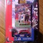 2001 Fleer White Rose Collectibles Tiki Barber football card & die cast PT Cruiser, MIP