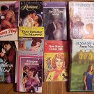 9 assorted old romance novels books HC & SC hardcover & paperbacks,