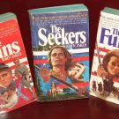 3 John Jakes paperback novels - Bicentennial series - Furies, Titans, Seekers