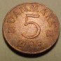 1985 Denmark 5 Ore coin