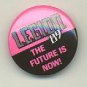 Legion '89 comic book promo pin button, mint, 1" diameter, DC comics Legion of Super-heroes, LSH