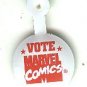Marvel vs DC comic book promo pin button - Vote Marvel Comics version, mint