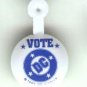Marvel vs DC comic book promo pin button - Vote DC Comics version, mint