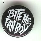 Lobo - Bite me Fanboy comic book promo pin button, 1992, mint, DC comics