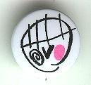 Psycho comic book promo pin button, mint 1", DC comics