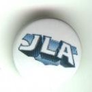 JLA (Justice League of America) comic book promo pin button, mint, 1997, DC comics