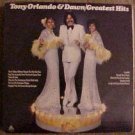 Tony Orlando & Dawn Greatest Hits LP vinyl record album 33rpm 1975 Tie Yellow Ribbon Knock 3 times