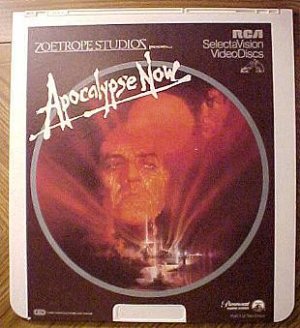Apocalypse Now Video Disc CED, Marlon Brando, Robert Duvall, Martin Sheen, Harrison Ford