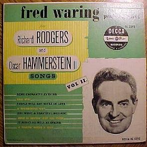 Fred Waring Orchestra: Rodgers & hammerstein songs Vol. II 10" LP record album, VG, 1950