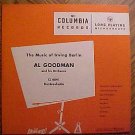 Al Goodman Orchestra: Music of Irving Berlin 10" LP record album, 1950's VG