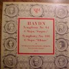MMS Haydn Symphony #94 & #100 10" LP record album, 1950's, EX