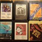Rock & Pop music of the 1950's 60's & 70's 8-Track tape assortment, 6 tapes Beach Boys Turtles MORE
