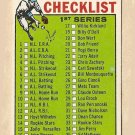 1964 Topps baseball card #76 (B) 1st Series Checklist - Unmarked VG printing spot on front