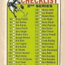 1964 Topps baseball card #102 2nd Series Checklist - Unmarked VG - right edge raised slightly