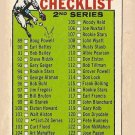 1964 Topps baseball card #102 (B) 2nd Series Checklist - Unmarked VG - slight rubber band marks
