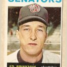 1964 Topps baseball card #46 Ed Brinkman VG/EX Washington Senators