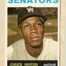 1964 Topps baseball card #52 Chuck Hinton VG Washington Senators