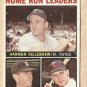 1964 Topps baseball card #10 (B) Home Run Leaders Harmon Killebrew, Dick Stuart, Bob Allison VG-