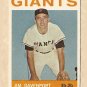 1964 Topps baseball card #82 (B) Jim Davenport VG (very light crease) San Francisco Giants