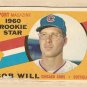 1960 Topps baseball card #147 Bob Will rookie star Good, Chicago Cubs