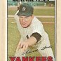 1967 Topps baseball card #5 Whitey Ford G/VG (crease) New York Yankees
