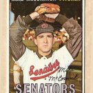 1967 Topps baseball card #86 Mike McCormick G/VG (crease) Washington Senators